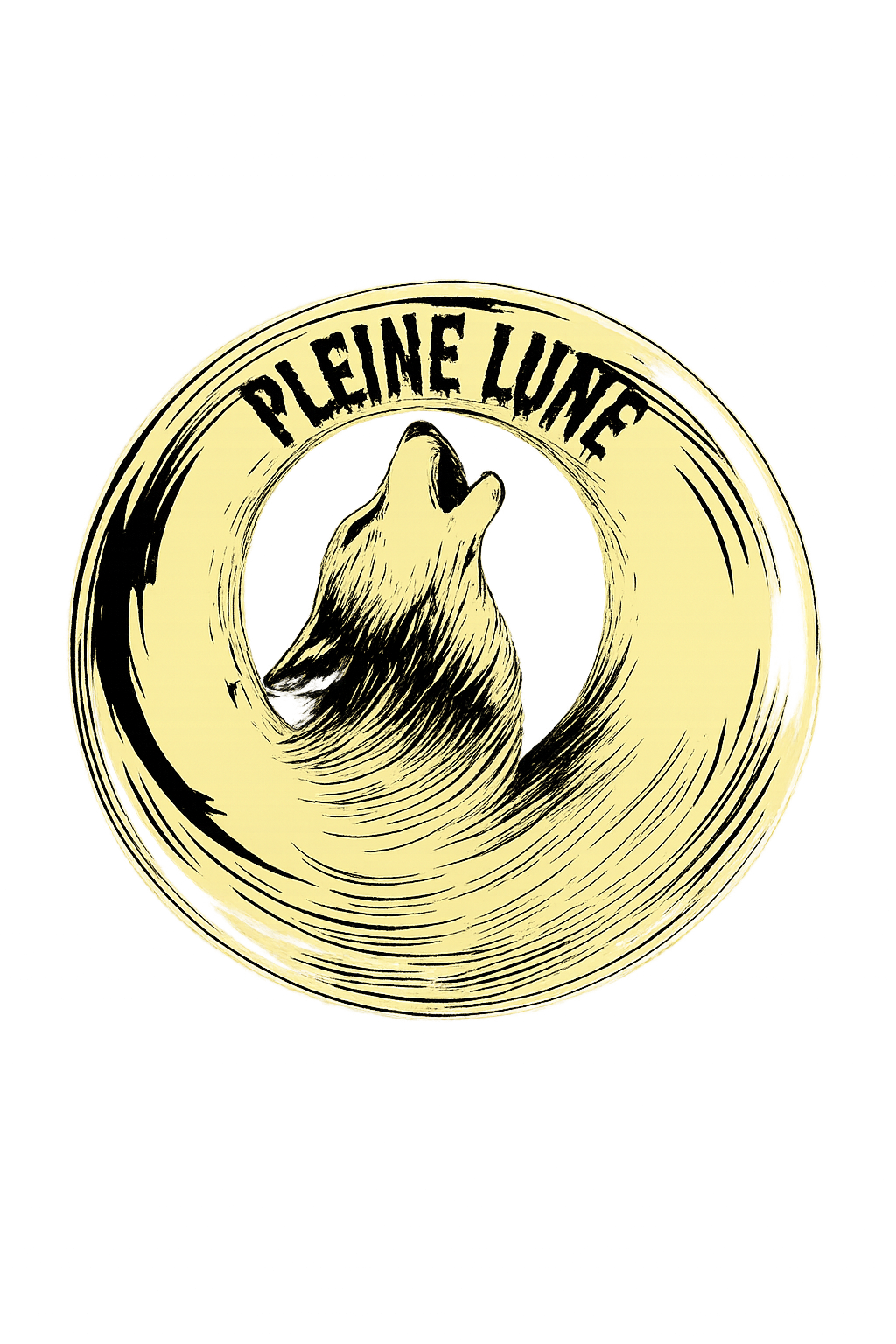 Pleine Lune Logo - Wolf/Moon Mark
